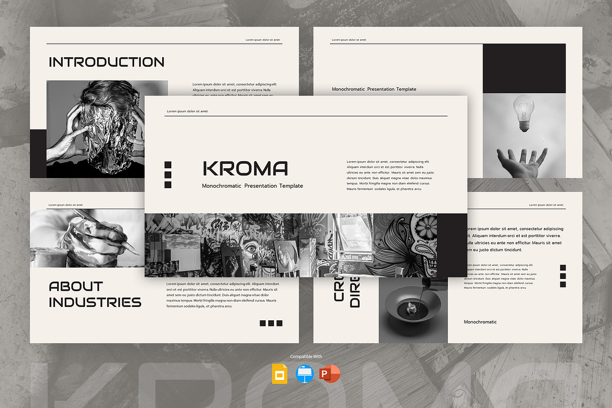 KROMA - Monochrome Presentation, a Presentation Template by Dankudraw (Photo 1 of 6)