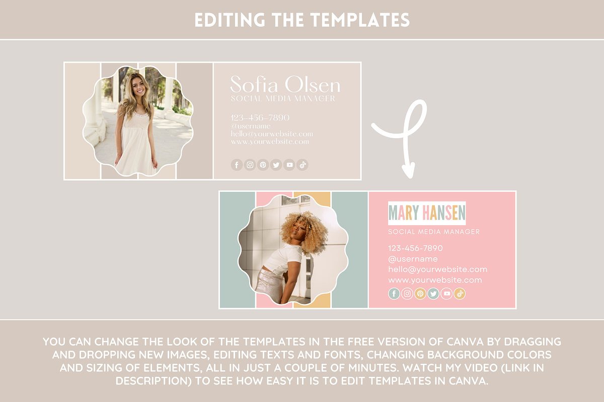Email Signature Template Bundle, an Email Template by SunshineStudioBoutique (Photo 6 of 9)