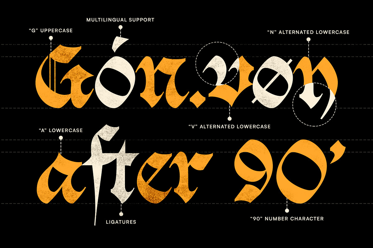 Fairyesta - Blackletter Gothic Font, a Blackletter Font by Typia Nesia (Photo 2 of 12)