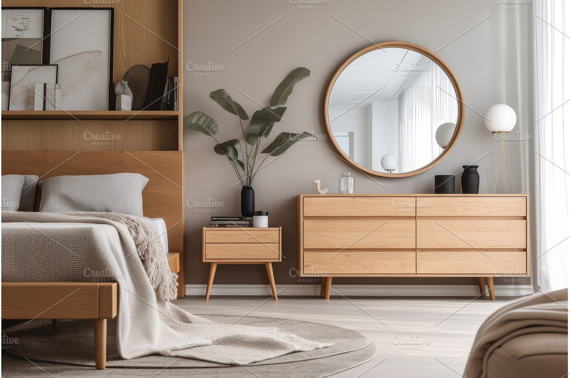 mid-century modern dresser, with, an Arts & Entertainment Photo by Sergey Kotenev
