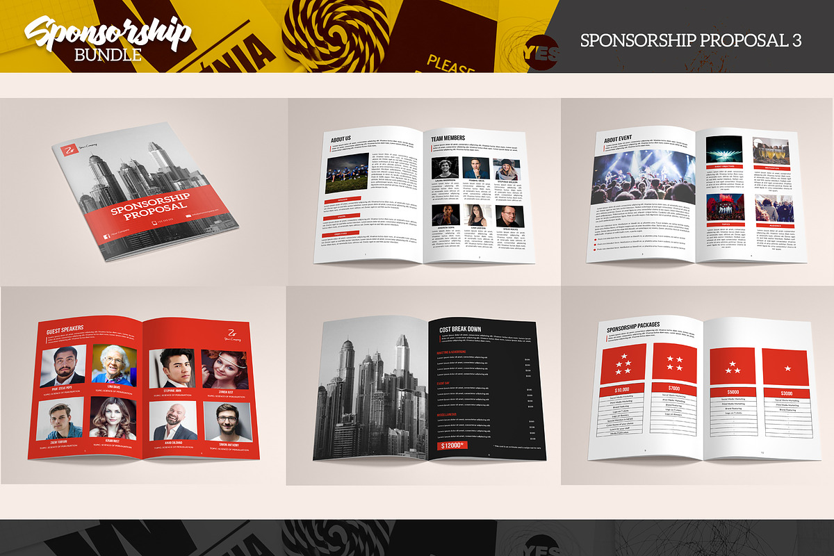 Sponsorship Bundle, a Stationery Template by ZohairKhanLtd (Photo 6 of 6)