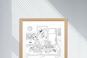 Halloween coloring book pages, an Animal Illustration by pictures for you (Thumbnail 2 of 7)