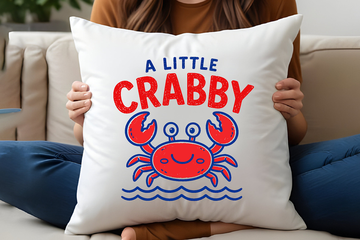 Summer A Little Crabby PNG, an Illustration by Canvas Craft