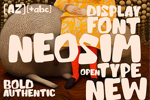 Neosim - Cute Display Font, a Sans Serif Font by TirionType