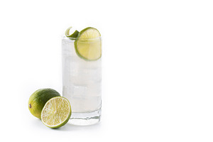 Gin Fizz cocktail isolated on white background, a Food & Drink Photo by etorres69