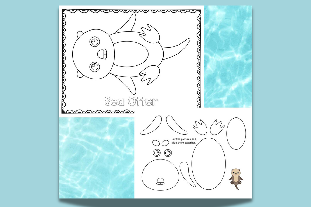 Cute creative Sea Life Activity Book, a Seasonal Illustration by Sourcedigi (Photo 3 of 3)
