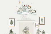Christmas animals Winter woodland, an Animal Illustration by 60secondsArt (Thumbnail 15 of 15)