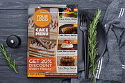 Cake flyer menu template, a Flyer Template by imadeDesign (Thumbnail 3 of 3)