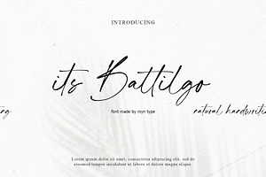 Its Battilgo - Handwritten Script