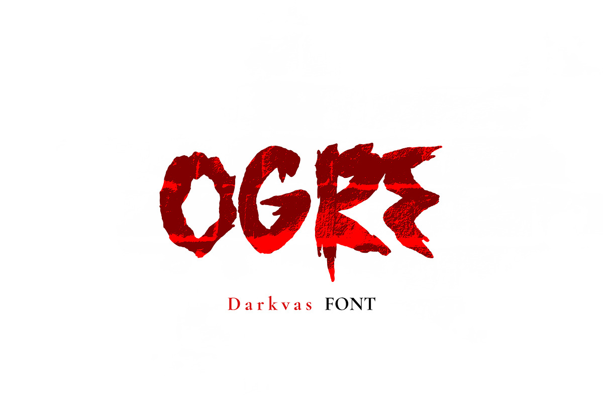Darkvas -Scary and cool display font, a Font by Fontcastle (Photo 2 of 6)