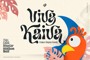 Viva Kaiva - Unique Psychedelic Font