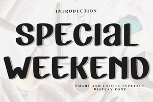 Special Weekend, a Script Font by InermediaSTUDIO