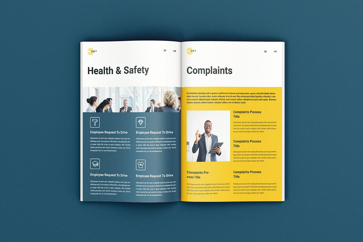 The Employee Handbook Template, a Brochure Template by ArtisanaAura (Photo 10 of 14)