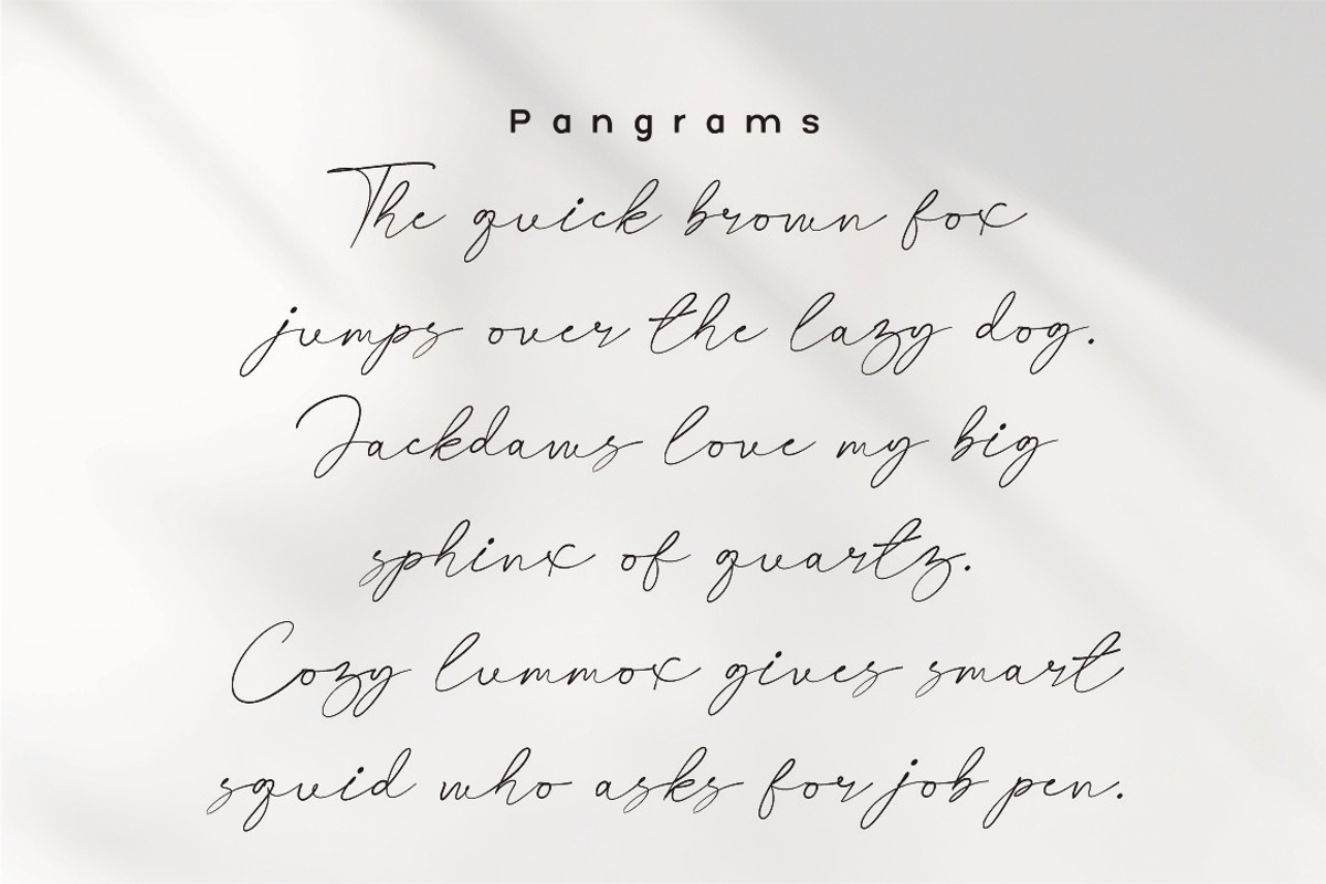 Hovelyn Signature, a Script Font by JNJ Studio (Photo 7 of 10)