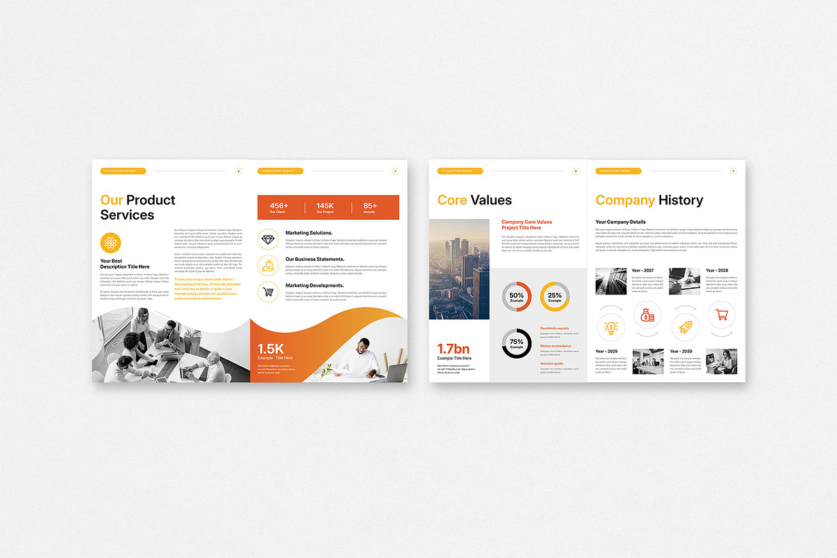 Company Profile Brochure Template, a Brochure Template by Cleffon_Graphic_Studio (Photo 4 of 8)