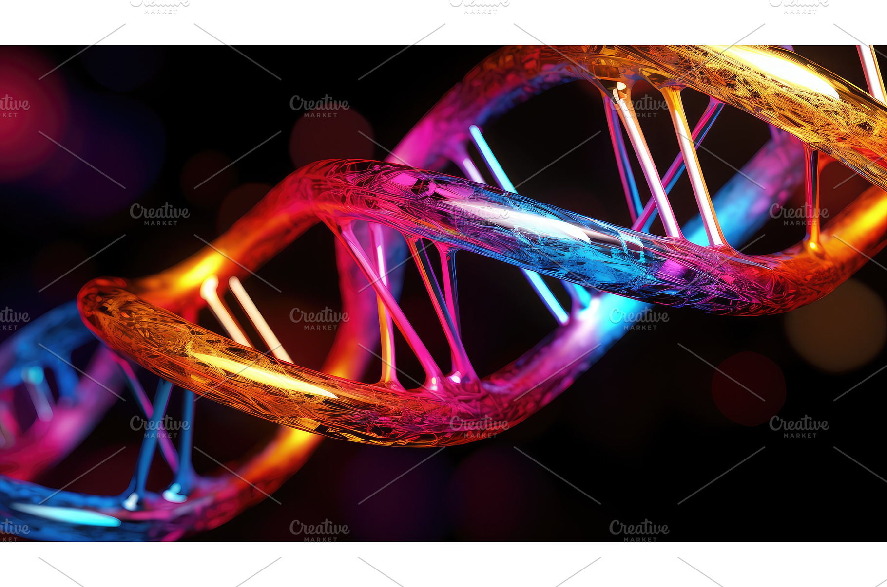 chromosomes 3d dna ai generated, an Arts & Entertainment Photo by pikepicture