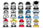 Avatar bundle, 160 vector icons, an Icon by Illustree (Thumbnail 9 of 12)