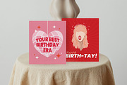 Taylor Swift Birthday Card Templates, a Person Illustration by ghodzilla_draws (Thumbnail 4 of 5)
