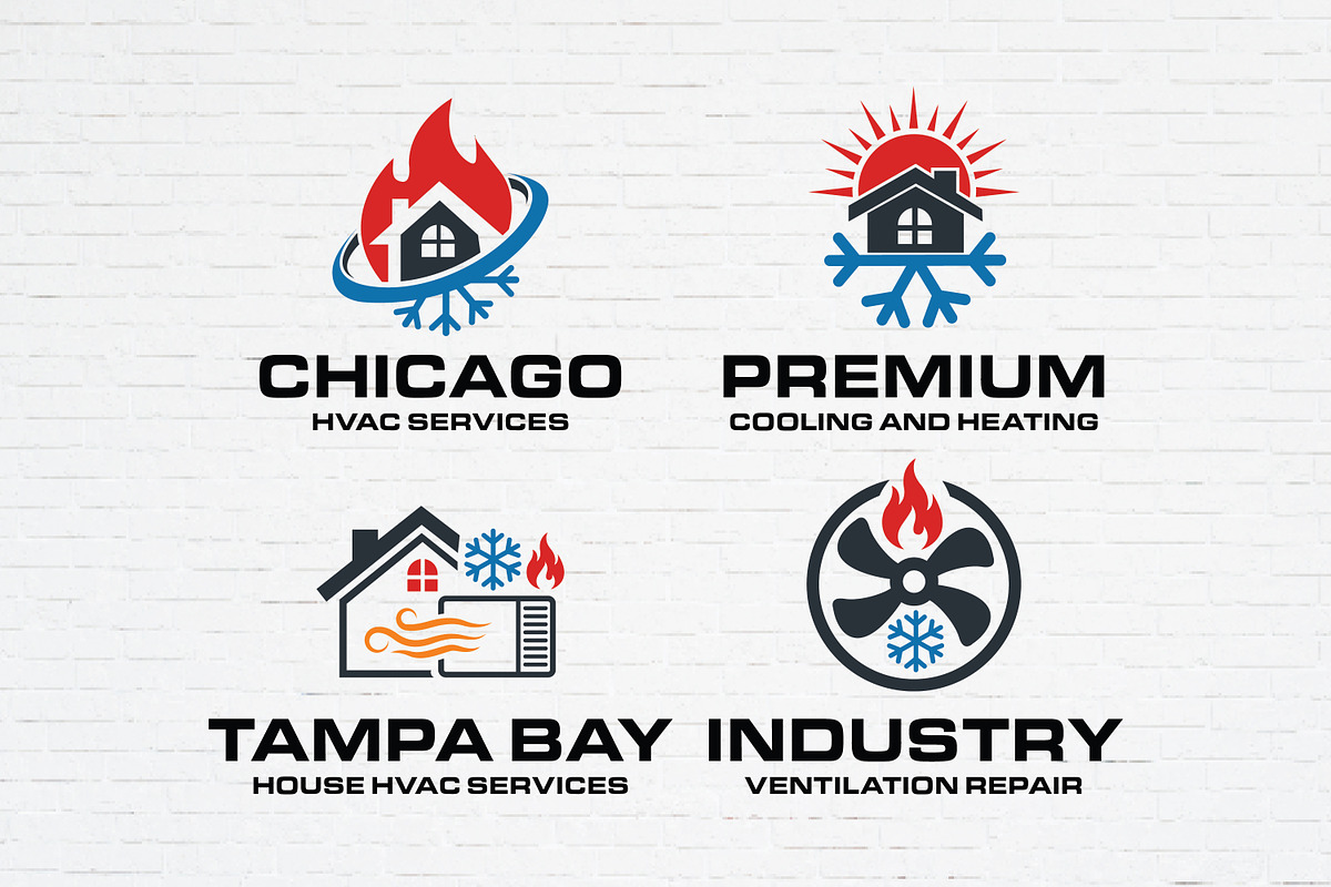 HVAC Logo SVG Bundle, a Branding & Logo Template by Guavanaboy (Photo 3 of 3)