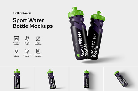 Sport Water Bottle Mockups