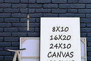 Canvas Scene Mockup, a Print Template by desgiant (Thumbnail 4 of 4)