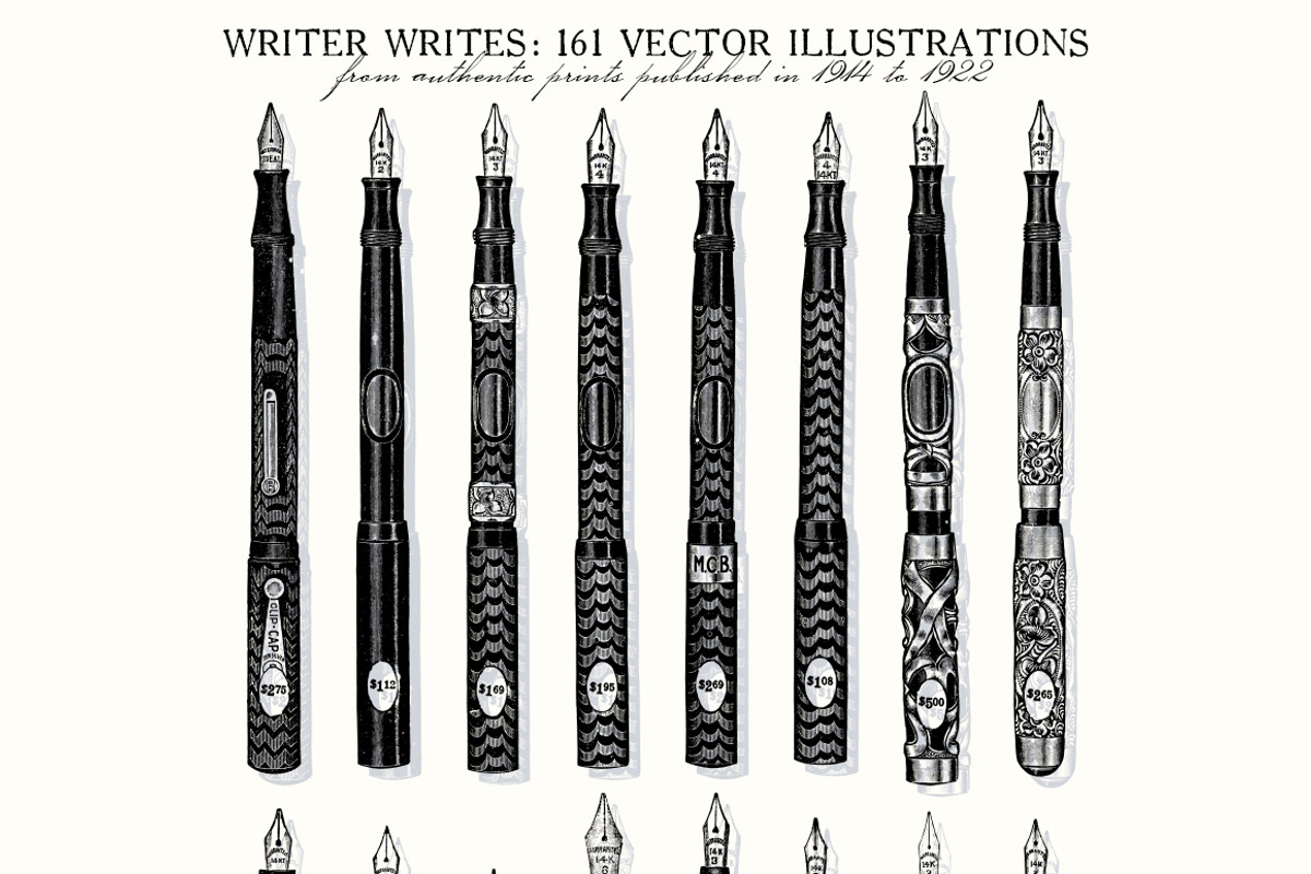 Writer Writes: 91 Fountain Pens & .., an Illustration by Unember (Photo 5 of 6)