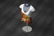 Female T-Shirt Mannequin Mock-Up, an Advertising Mockup by MassDream (Thumbnail 4 of 12)
