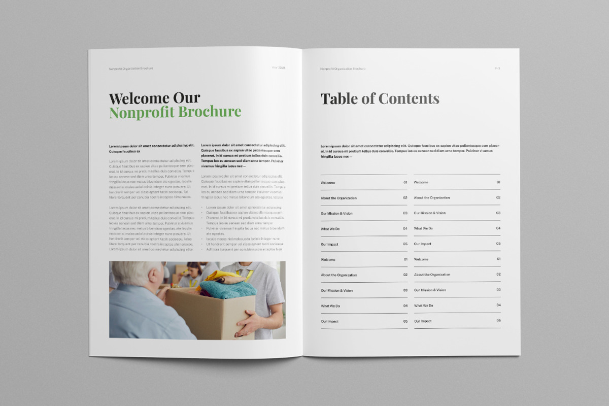 Nonprofit Brochure | Canva & Word, a Brochure Template by HiveArts (Photo 2 of 11)
