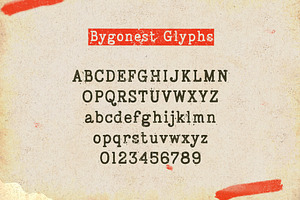 Bygonest - Old Typewriter Font