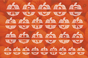 Pumpkin Monogram Font, a Symbol Font by Aqua Artistry Creations (Thumbnail 2 of 4)
