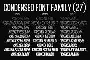 Kroxen - Condensed Font Family, a Sans Serif Font by Indotype Foundry (Thumbnail 3 of 9)