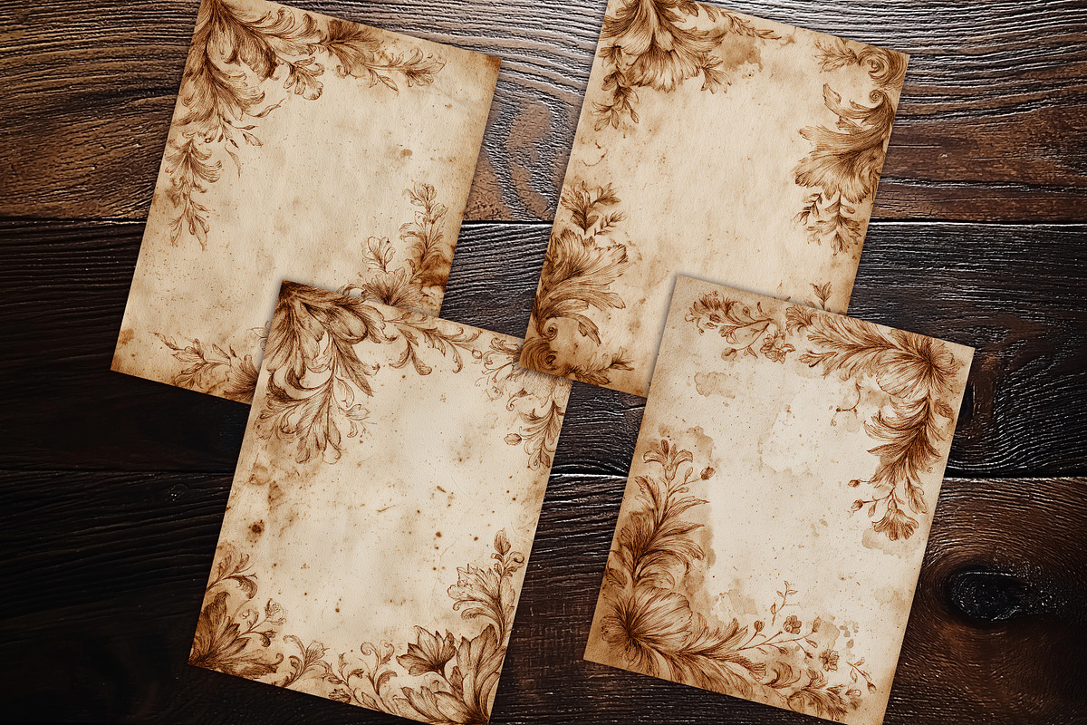 Heirloom Garden Papers Journal Page, a Background Graphic by V Design Creator (Photo 11 of 13)