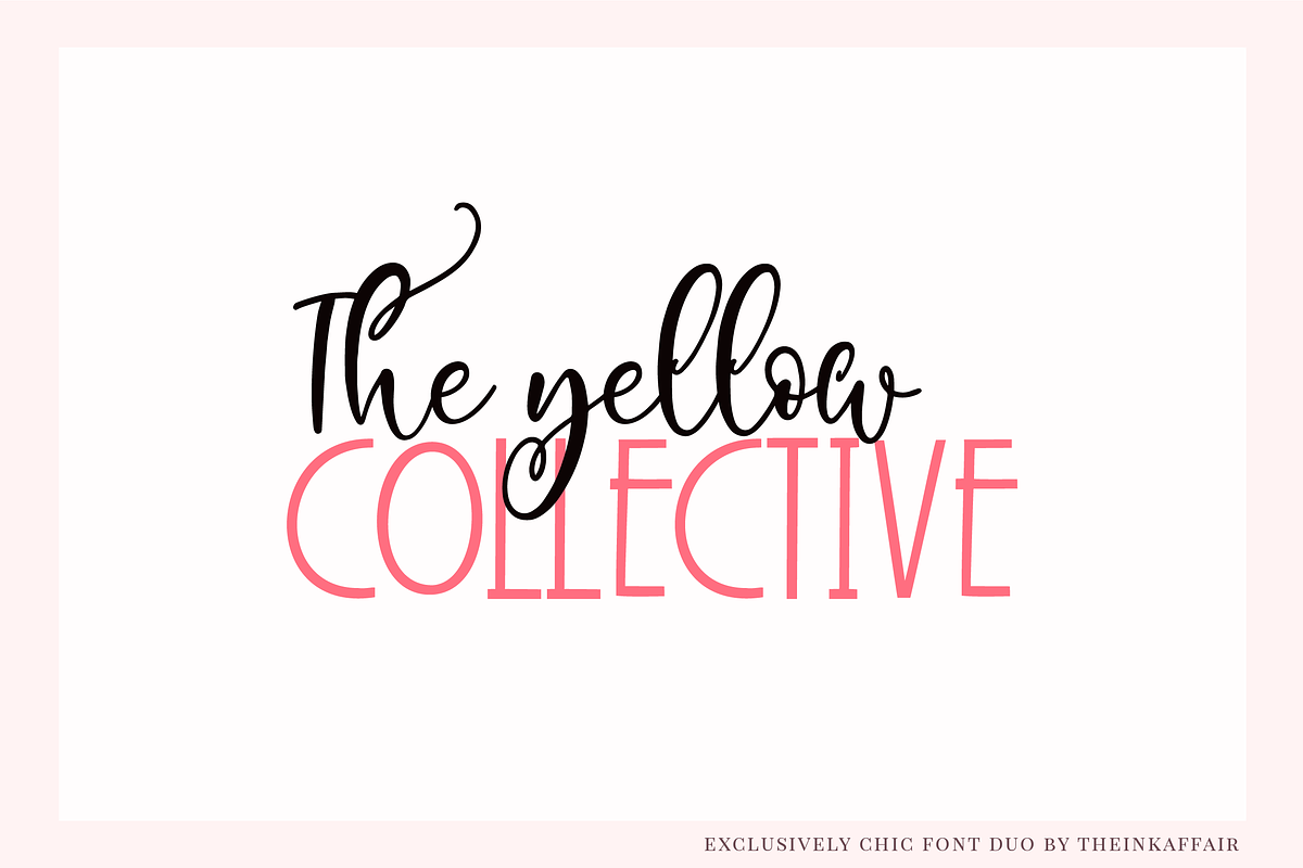 Exclusively Chic Font Duo preview 6