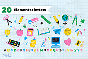 Back to school-34 Colorful Elements, an Education Illustration by Tanukis (Thumbnail 4 of 5)