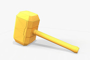 Thor Hammer Low Poly PBR, an Object 3D Model by Daniel Mikulik (Thumbnail 6 of 8)