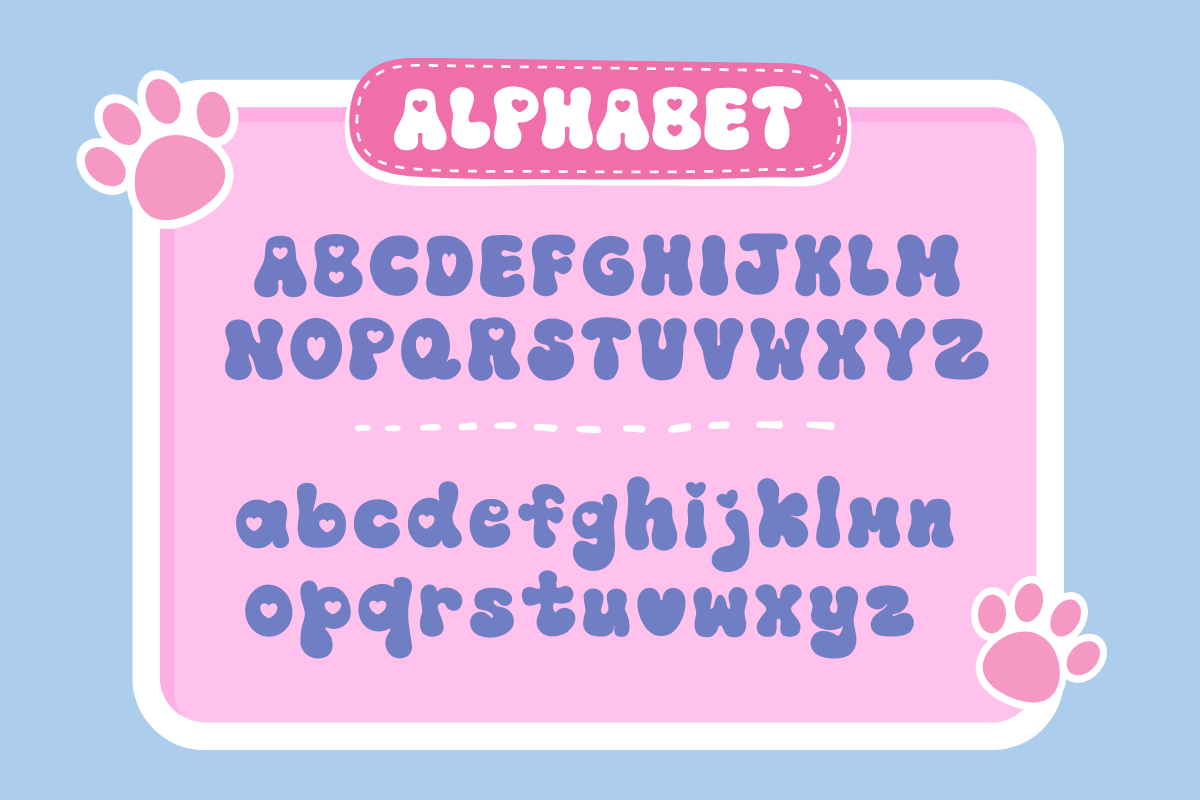 Cat Boy Retro Groovy Font, a Sans Serif Font by Babymimiart (Photo 6 of 7)
