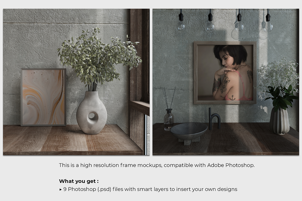 Minimalist Interior | Frame Mockups, a Print Template by Creative Studio HZ (Photo 2 of 4)