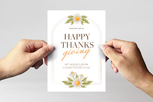 Thanksgiving Flyer Card Template