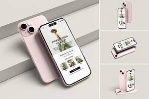 iPhone 15 Mockup, an iPhone Mockup by graphicsecond