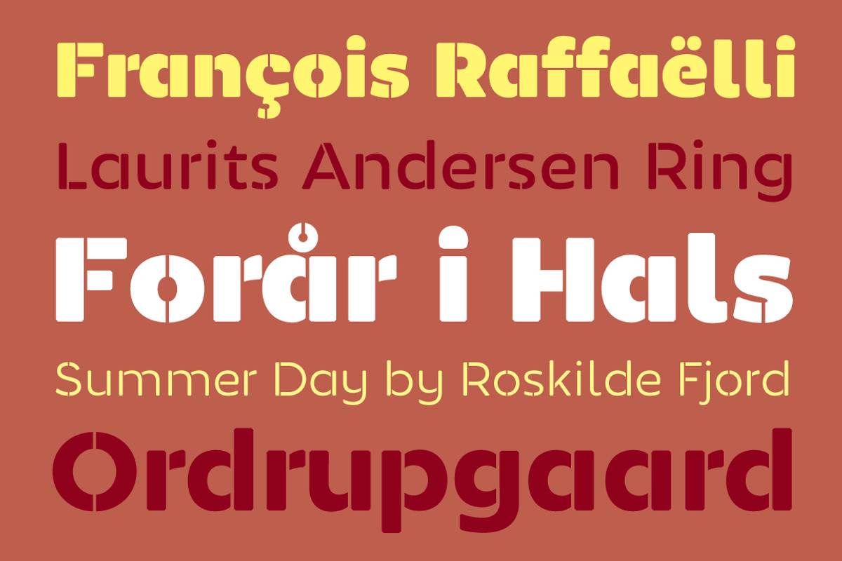 Monty Stencil, a Sans Serif Font by Jan-Christian Bruun (Photo 6 of 14)