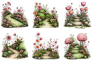 Whimsical Spring Pathway Clipart, an Illustration by Dream Creation (Thumbnail 3 of 5)