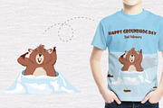 Happy Groundhog Day Clipart, an Animal Illustration by tamatus_art (Thumbnail 4 of 8)