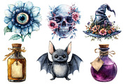 Whimsical Halloween Clipart Sublimat, an Illustration by Designworld (Thumbnail 3 of 6)