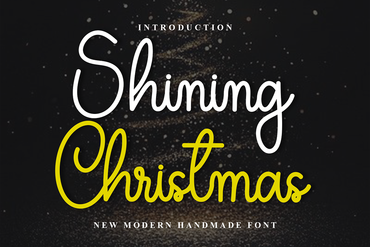 Shining Christmas, a Handwritten Font by InermediaSTUDIO (Photo 1 of 8)