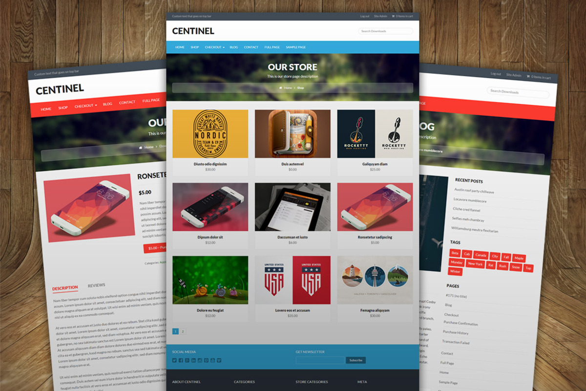 Centinel - Easy Digital Downloads, a WordPress Template by Jinson (Photo 3 of 4)