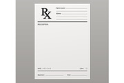 Medical pharmacy rx form, a Healthcare Illustration by Vector Tradition (Thumbnail 3 of 3)