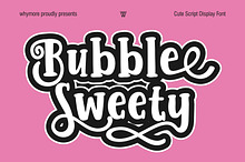 Bubble Sweety Cute Script Font
