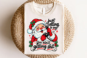 Retro Funny Christmas PNG, a Seasonal Illustration by CraftArtStudio (Thumbnail 4 of 4)