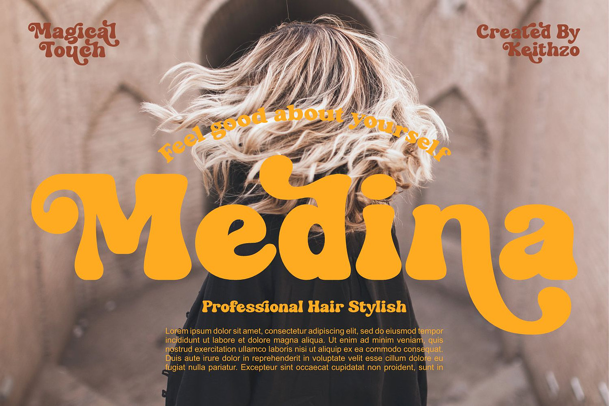 Magical Touch - Retro Serif Font, a Serif Font by Keithzo (Photo 7 of 8)
