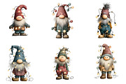 Christmas Gnome Lights Funny, an Illustration by DreamArtGraphic (Thumbnail 4 of 5)